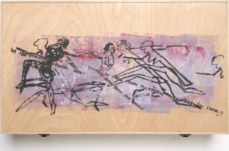 Bonhams : NANCY SPERO (1926-2009) Dancers 1985